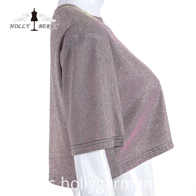 Blusa corta de moda europea y americana European and American Fashion Short Blouse
